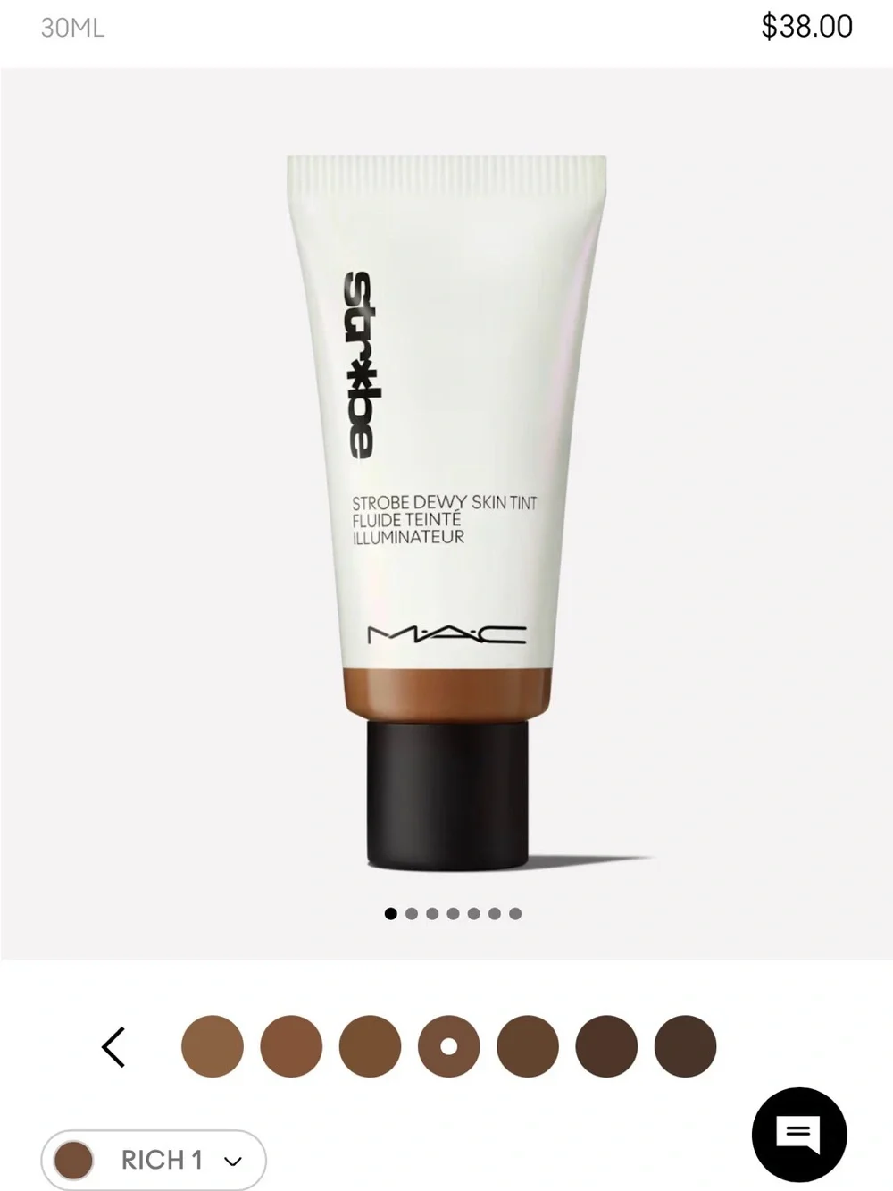 MAC Cosmetics Strobe Dewy Skin Tint - Rich 1
